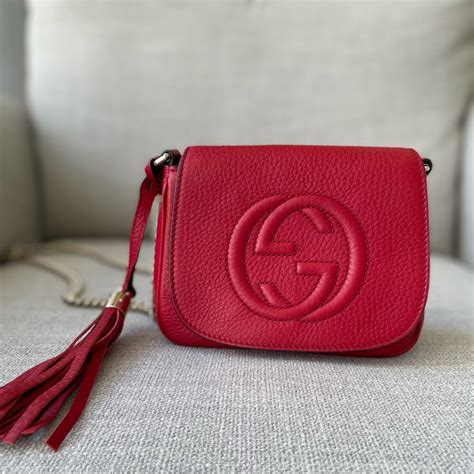 gucci soho bag rose gold|gucci red soho crossbody bag.